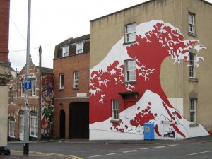 Tidal Wave Mural, Hillgrove Street, Bristol