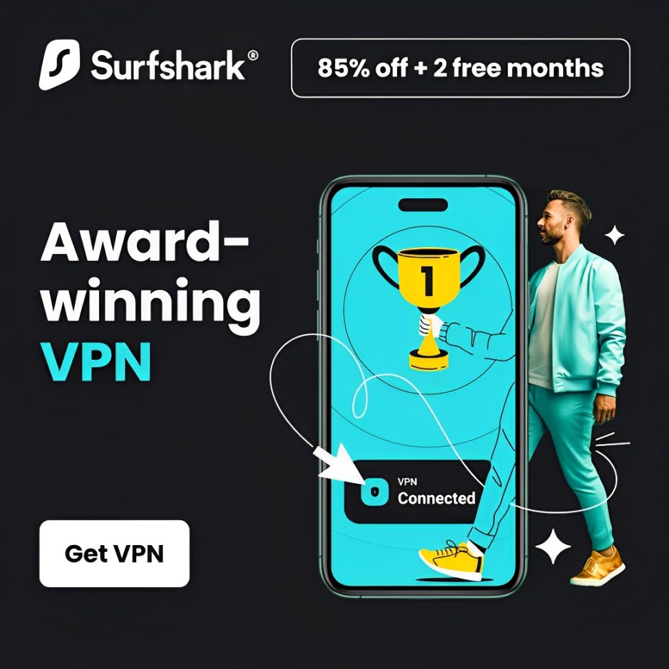 Surfshark VPN – 85% Off & 2 Months Free!