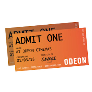 Free Odeon Cinema Tickets (Worth £30)