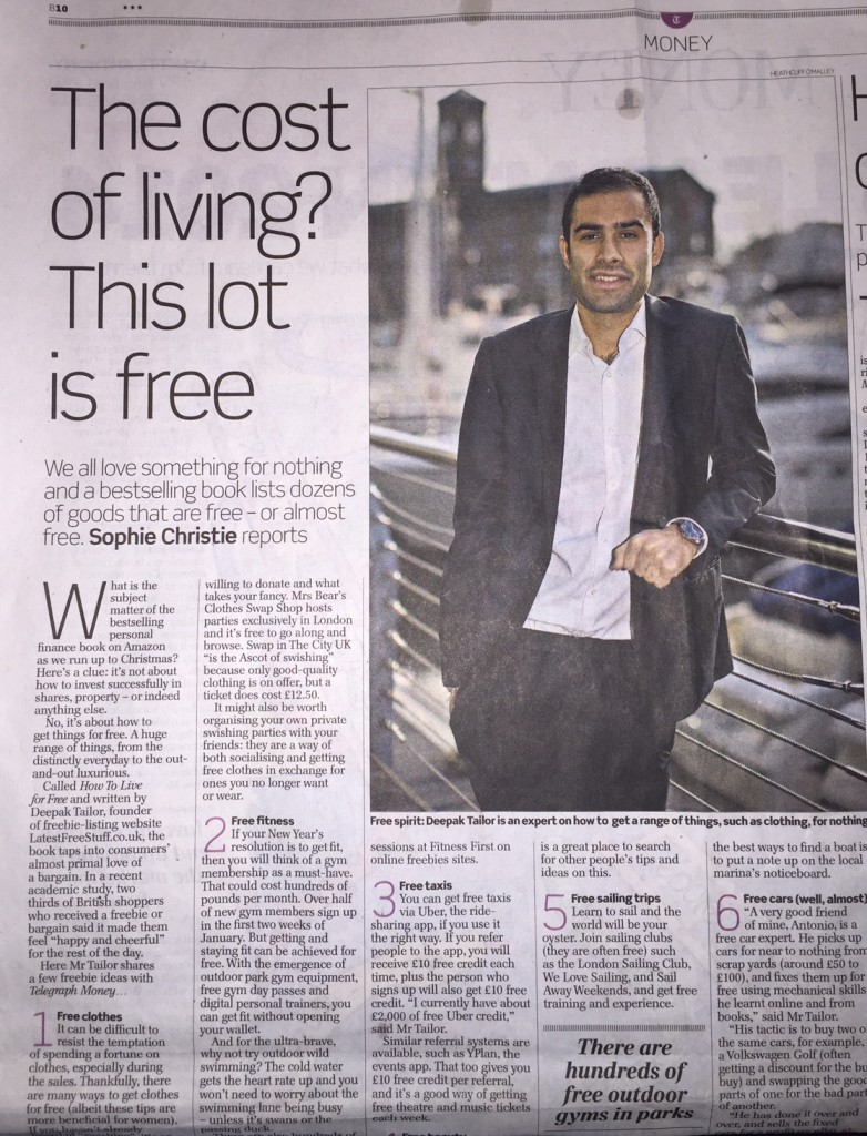 Sunday Telegraph Article image